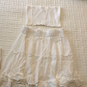 Showpo skirt and tube top set